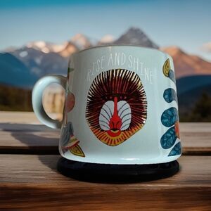 Opalhouse Aqua Porcelain Mug (Rise and Shine)